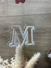 Load image into Gallery viewer, Acrylic Christmas Initial Ornament