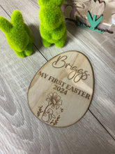 Load image into Gallery viewer, Easter wood engraved photo prop