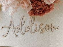 Load image into Gallery viewer, Wood Name Plaque Single Layer