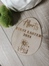 Load image into Gallery viewer, Easter wood engraved photo prop