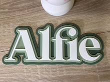 Load image into Gallery viewer, Triple Layered Acrylic Name Wall Plaque