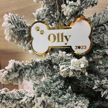 Load image into Gallery viewer, Dog Bone Acrylic Ornament