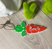 Load image into Gallery viewer, Carrot acrylic name tag