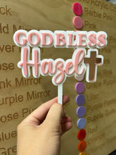 Load image into Gallery viewer, Christening Cake Topper