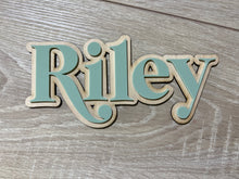 Load image into Gallery viewer, Double Layered Acrylic Name Wall Plaque