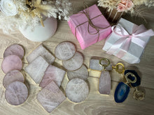 Load image into Gallery viewer, Quartz Round Semi Precious Stone Agate Coaster
