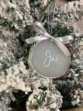 Load image into Gallery viewer, Personalised Christmas Resin Agate Ornament