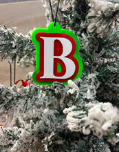 Load image into Gallery viewer, Acrylic Christmas Initial Ornament
