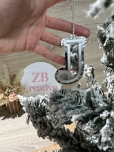 Load image into Gallery viewer, Acrylic Christmas Initial Ornament