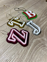 Load image into Gallery viewer, Acrylic Christmas Initial Ornament