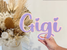 Load image into Gallery viewer, Double Layered Acrylic Name Wall Plaque