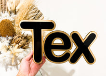 Load image into Gallery viewer, Double Layered Acrylic Name Wall Plaque