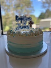 Load image into Gallery viewer, Christening Cake Topper