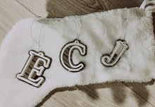 Load image into Gallery viewer, Acrylic Christmas Initial Ornament