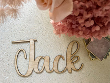 Load image into Gallery viewer, Wood Name Plaque Single Layer