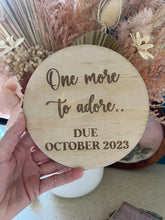 Load image into Gallery viewer, Baby Announcement Wood Plaque
