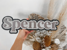 Load image into Gallery viewer, Triple Layered Acrylic Name Wall Plaque