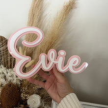 Load image into Gallery viewer, Double Layered Acrylic Name Wall Plaque