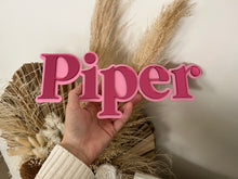 Load image into Gallery viewer, Double Layered Acrylic Name Wall Plaque