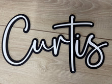 Load image into Gallery viewer, Double Layered Acrylic Name Wall Plaque