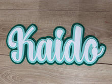 Load image into Gallery viewer, Triple Layered Acrylic Name Wall Plaque