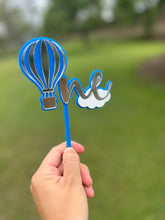 Load image into Gallery viewer, Hot Air Balloon Acrylic Cake Topper