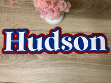 Load image into Gallery viewer, Triple Layered Acrylic Name Wall Plaque