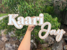 Load image into Gallery viewer, Large First & Middle Name Acrylic Plaque