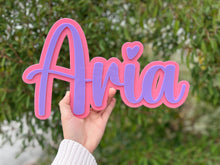 Load image into Gallery viewer, Double Layered Acrylic Name Wall Plaque