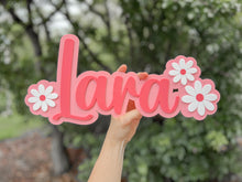 Load image into Gallery viewer, Double Layer Plaque 1 name with Decor