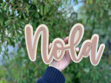 Load image into Gallery viewer, Double Layered Acrylic Name Wall Plaque