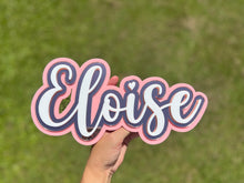 Load image into Gallery viewer, Triple Layered Acrylic Name Wall Plaque