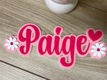 Load image into Gallery viewer, Double Layer Plaque 1 name with Decor