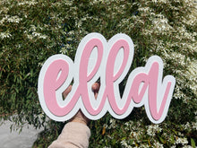 Load image into Gallery viewer, Double Layered Acrylic Name Wall Plaque