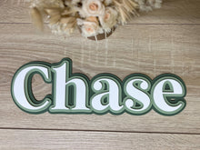 Load image into Gallery viewer, Triple Layered Acrylic Name Wall Plaque