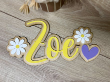 Load image into Gallery viewer, Double Layer Plaque 1 name with Decor