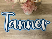 Load image into Gallery viewer, Triple Layered Acrylic Name Wall Plaque