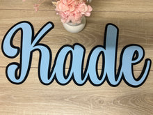 Load image into Gallery viewer, Double Layered Acrylic Name Wall Plaque