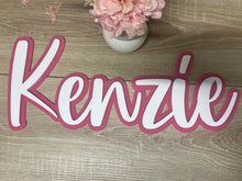 Load image into Gallery viewer, Double Layered Acrylic Name Wall Plaque