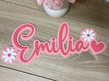 Load image into Gallery viewer, Double Layer Plaque 1 name with Decor