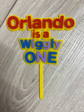 Load image into Gallery viewer, Custom Wiggles Theme Acrylic Cake topper