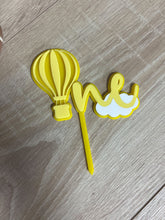 Load image into Gallery viewer, Hot Air Balloon Acrylic Cake Topper