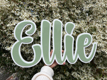 Load image into Gallery viewer, Double Layered Acrylic Name Wall Plaque