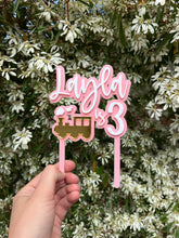 Load image into Gallery viewer, Train theme cake topper