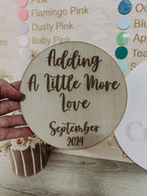 Load image into Gallery viewer, Pregnancy Announcement Plaque