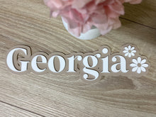 Load image into Gallery viewer, Double Layer Plaque 1 name with Decor