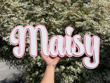 Load image into Gallery viewer, Double Layered Acrylic Name Wall Plaque