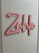 Load image into Gallery viewer, Triple Layered Acrylic Name Wall Plaque