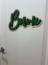Load image into Gallery viewer, Triple Layered Acrylic Name Wall Plaque
