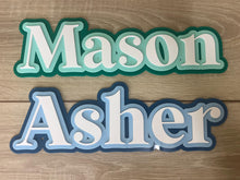 Load image into Gallery viewer, Triple Layered Acrylic Name Wall Plaque